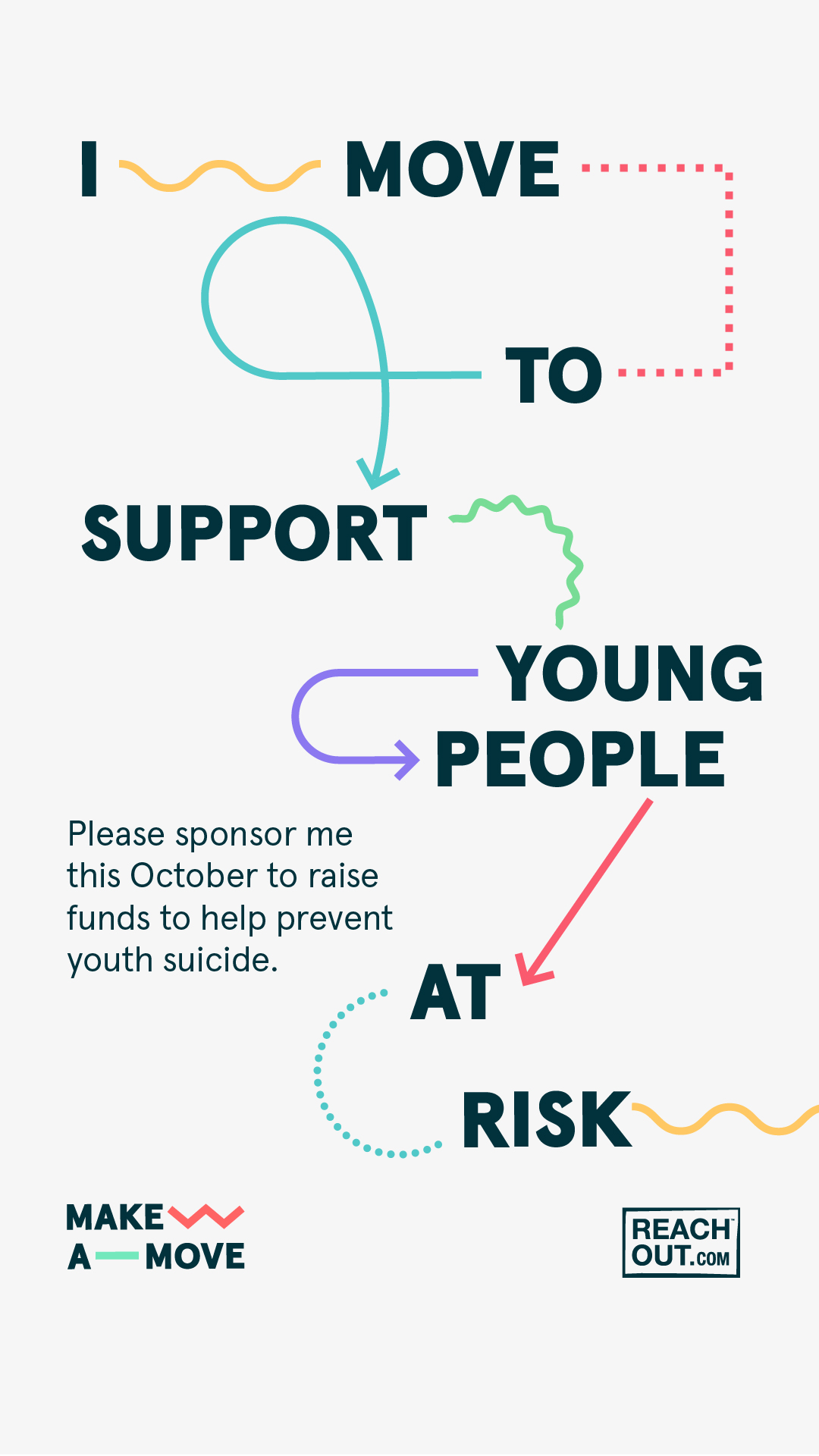 Instagram: I move to support young people (story)