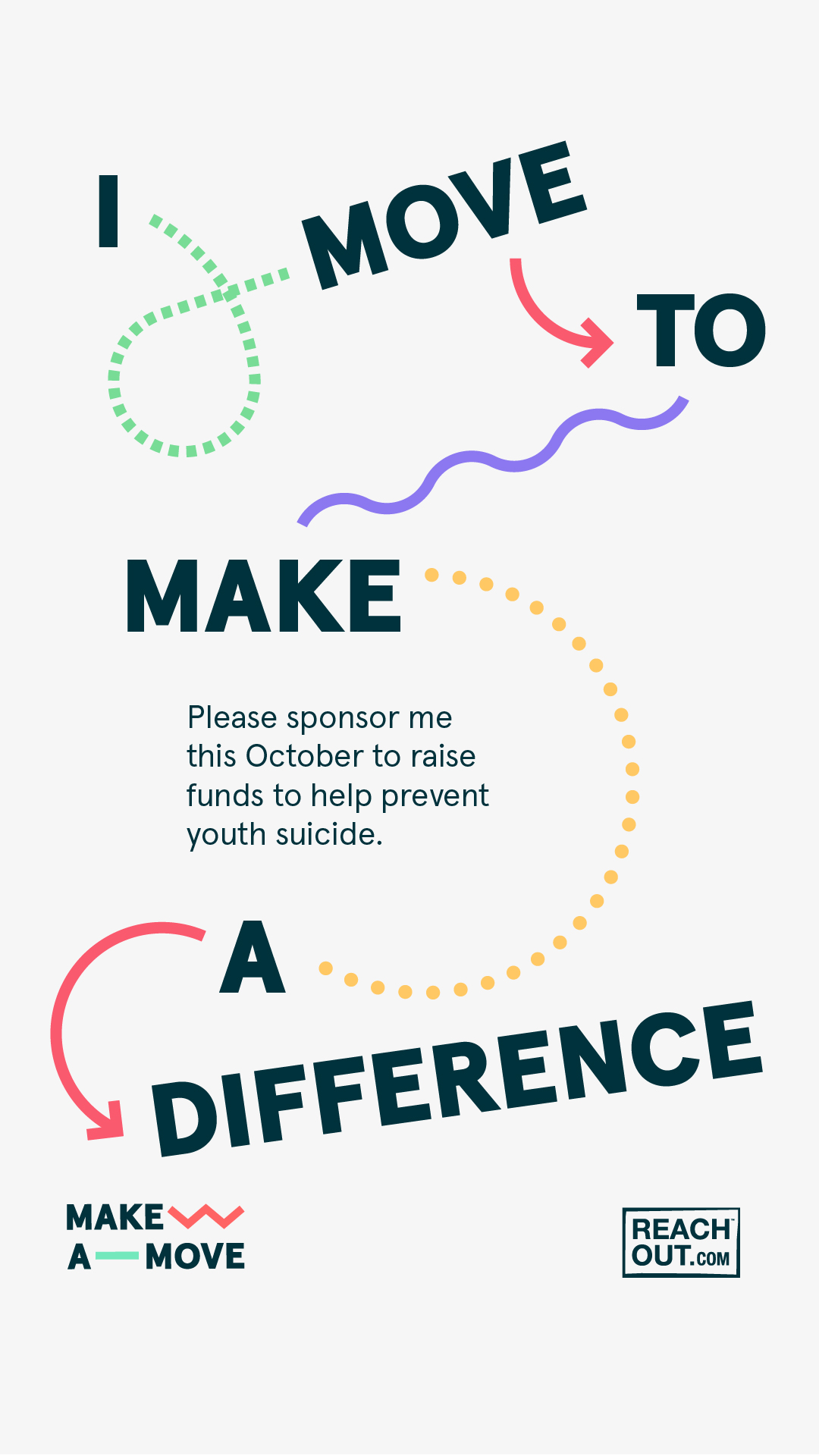 Instagram: I'm moving to make a difference (story)
